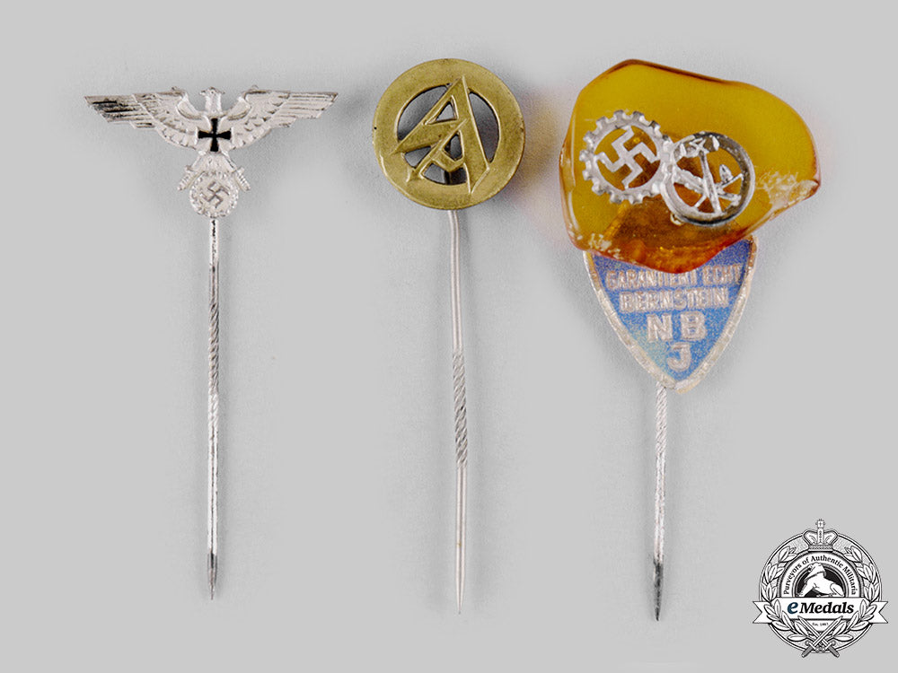 germany,_third_reich._a_lot_of_third_reich_organization_stick_pins_ci19_1011
