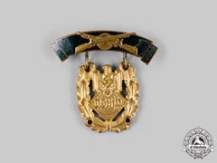Germany, Dsv. A German Marksmanship Association (Dsv) Small Honour Badge For Distunguished Shooting, Gold Grade