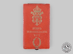 Bulgaria, Kingdom. An Order Of Military Merit, V Class With War Decoration Case, C.1900