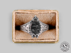 Germany, Imperial. A Prussian Pilot Badge Ring, C.1917
