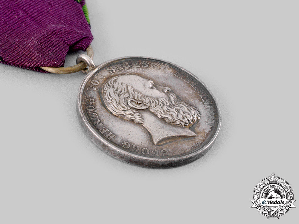 saxe-_meiningen,_grand_duchy._a_saxe-_ernestine_house_order,_silver_merit_medal,_by_friedrich_ferdinand_helfricht_ci19_1357