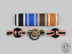 Germany, Third Reich. A Medal Ribbon Bar And Boutonnieres