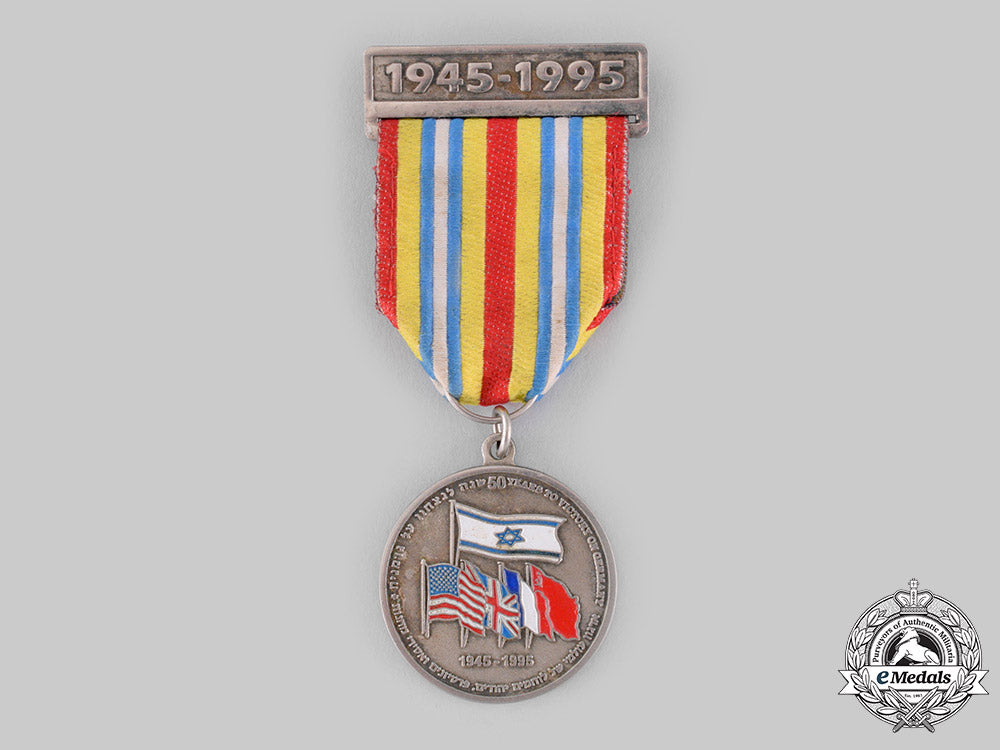 Israel, State. A Fifty Years Of Victory Over Germany Medal 1945-1995 ...