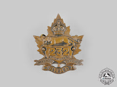 Canada, Cef. A 232Nd Infantry Battalion Cap Badge, By Dingwall, C.1916