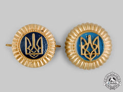 Ukraine. Two General Government Police Cap Badges, C.1942