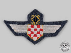 Croatia, Independent State. An Air Force Legion Insignia, Cloth Version