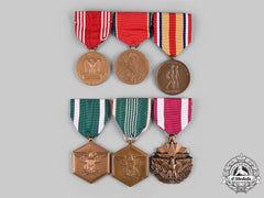United States. A Lot Of Six Army, Navy And Marine Corps Awards