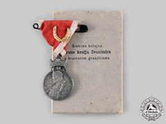 Croatia, Independent State. A Silver Medal Of The Crown Of King Zvonimir With Oakleaves