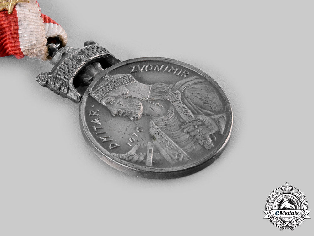 croatia,_independent_state._a_silver_medal_of_the_crown_of_king_zvonimir_with_oakleaves_ci19_2275_2_1_1