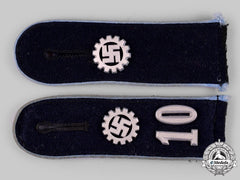 Germany, Daf. A Set Of German Labour Front (Daf) Hauptwerkscharführer-Werkscharführer Shoulder Straps