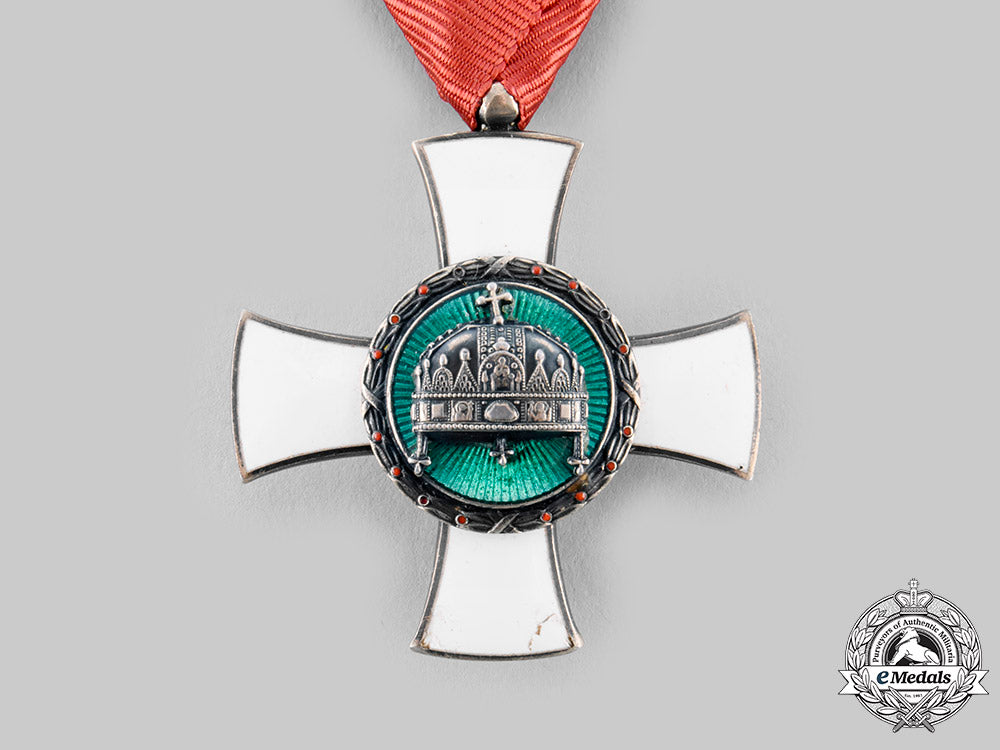 hungary,_regency._an_order_of_the_holy_crown,_v_class_knight,_c.1942_ci19_2344_1_1_1_1_4_1