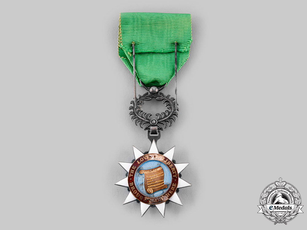 liberia,_republic._an_order_of_the_pioneers_of_liberia,_by_a._bacqueville,_knight_c.1960_ci19_2381_1