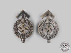 Germany, Hj. A Pair Of Proficiency Badge Miniatures