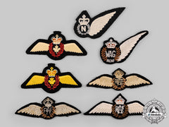 Canada, Australia, United Kingdom. Seven Air Force Badges