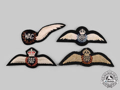 Australia, United Kingdom. Four Air Force Badges