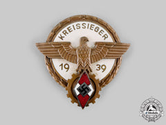 Germany, Hj. A 1939 Hj Regional Trade Competition Victor’s Badge, By August Tham