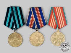 Russia, Soviet Union. Three Commemorative Medals