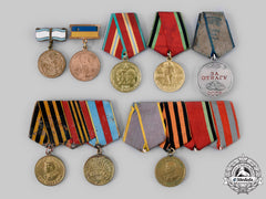 Russia, Soviet Union. A Lot Of Eight Soviet Awards