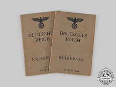 Germany, Third Reich. A Pair Of Reisepässe To Leon And Alla Von Hauffe