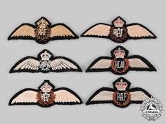Canada, Australia, United Kingdom. Six Pilot Badges