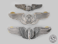 United States. Three Army Air Force Badges
