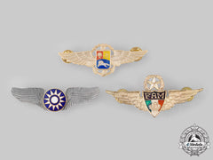 China, Republic (Taiwan); Mexico, Republic; Venezuela, Republic. Three Pilot Badges