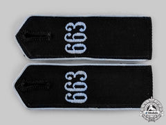 Germany, Hj. A Set Of Signals Bann 663 Shoulder Straps