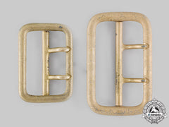 Germany, Nsdap. A Pair Of Political Leaders’ Belt Buckles, Rzm Marked