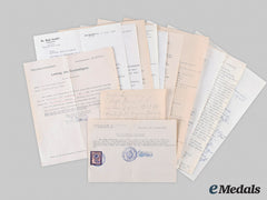 Germany, Nsdap. A Lot Of Legal Documents To Widow Of Seyß-Inquart, 1947-51