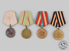 Russia, Soviet Union. Four Medals & Awards