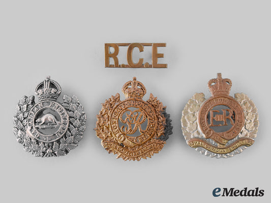 canada,_dominion._a_lot_of_four_first&_second_war_royal_canadian_engineers_badges_ci19_3709_1_1_1