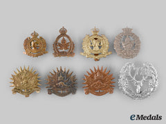Canada. A Lot Of Eight British Columbia Based Regimental Badges
