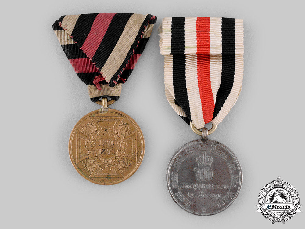 germany,_imperial._a_pair_of_commemorative_medals_for1870/1871_ci19_3738