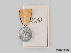 Germany, Third Reich. A 1936 German Olympic Commemorative Medal, With Case