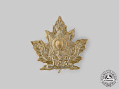 Canada, Cef. A 123Rd Infantry Battalion "Royal Grenadier Overseas Battalion 10Th Regiment" Cap Badge