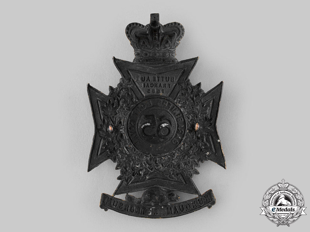 canada,_dominion._a65_th_battalion,_mount_royal_rifles_helmet_plate,_c.1890_ci19_4000