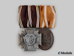 Germany, Third Reich. A Medal Bar With Service Decorations