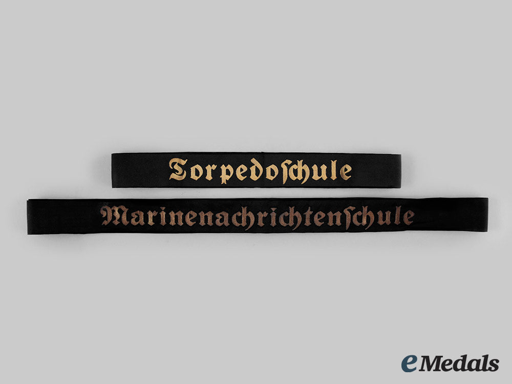 germany,_kriegsmarine._a_pair_of_naval_school_cap_ribbon_tallies_ci19_4194_2_1