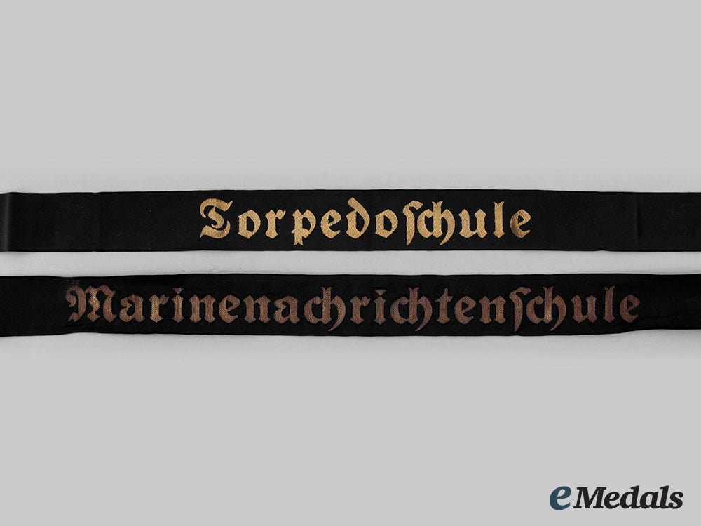 germany,_kriegsmarine._a_pair_of_naval_school_cap_ribbon_tallies_ci19_4195_2_1