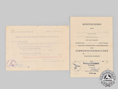 Germany, Heer. A Pair Of Award Documents, 1. Kompanie, Panzer-Pionier-Bataillon 29