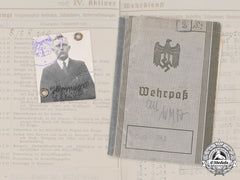 Germany, Heer. A Wehrpaß To Hermann Scheidel, Kia On The Eastern Front