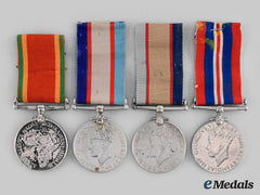 Australia, South Africa. Four Second War Campaign Medals
