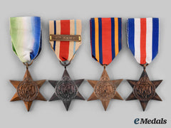 United Kingdom. Four Second War Stars