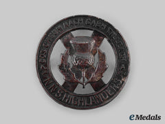 Canada, Commonwealth. A North Nova Scotia Highlanders Glengarry Badge, C.1940