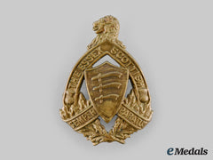 Canada, Commonwealth. A Essex Scottish Regiment Glengarry Badge, C.1940