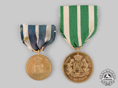 Saxony, Kingdom. A Pair Of Long Service Medals