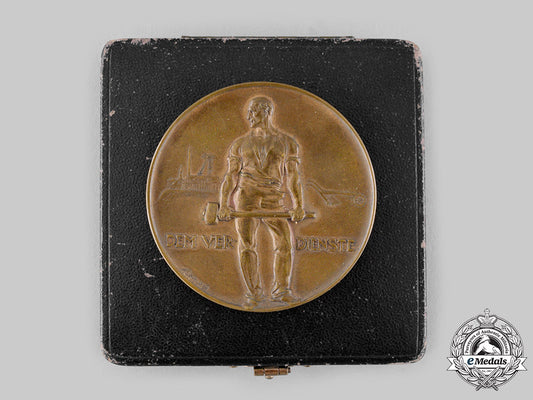 germany,_imperial._a1912_freiberg_ore_mountains_exhibition_medallion,_with_case,_by_friedrich_wilhelm_hörnlein_ci19_4422