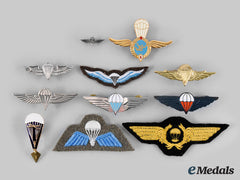 International. A Lot Of Eleven Parachutist Badges