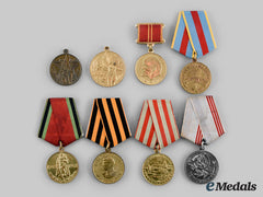 Russia, Soviet Union. A Lot Of Eight Medals