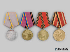 Russia, Soviet Union, Federation; Ukraine. A Lot Of Four Medals